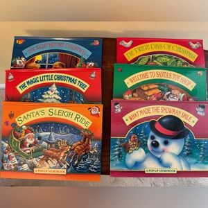 My Christmas Pop-Up Book Collection - 6 books in box (vintage)